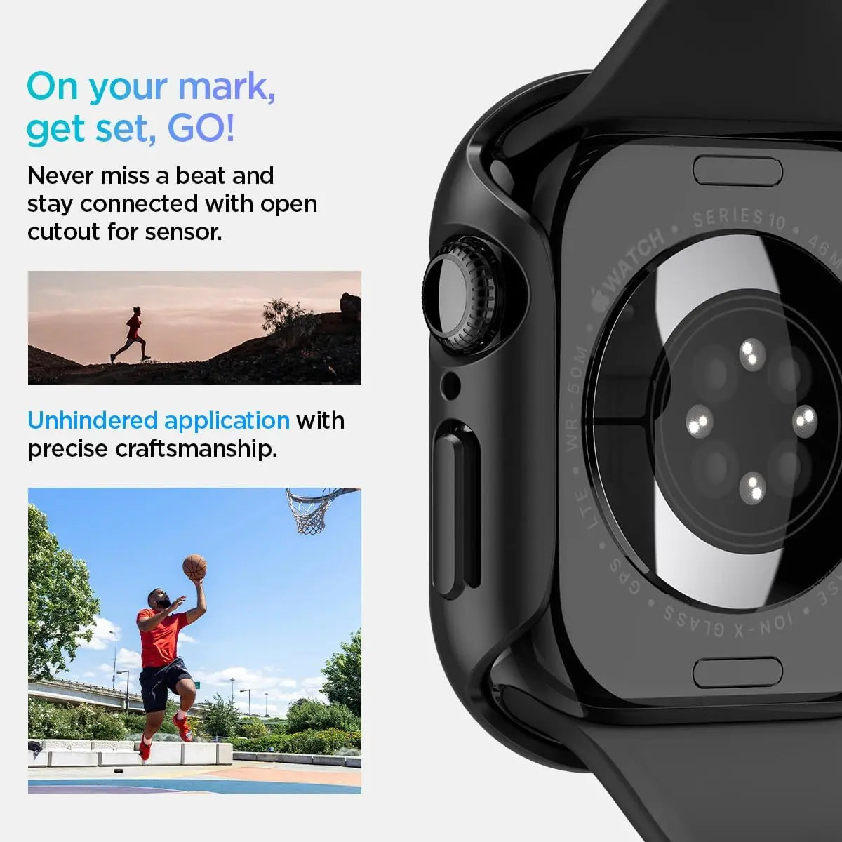 Apple Watch Case Series 11 / 10 Case (46mm) Thin Fit - Spigen Malaysia