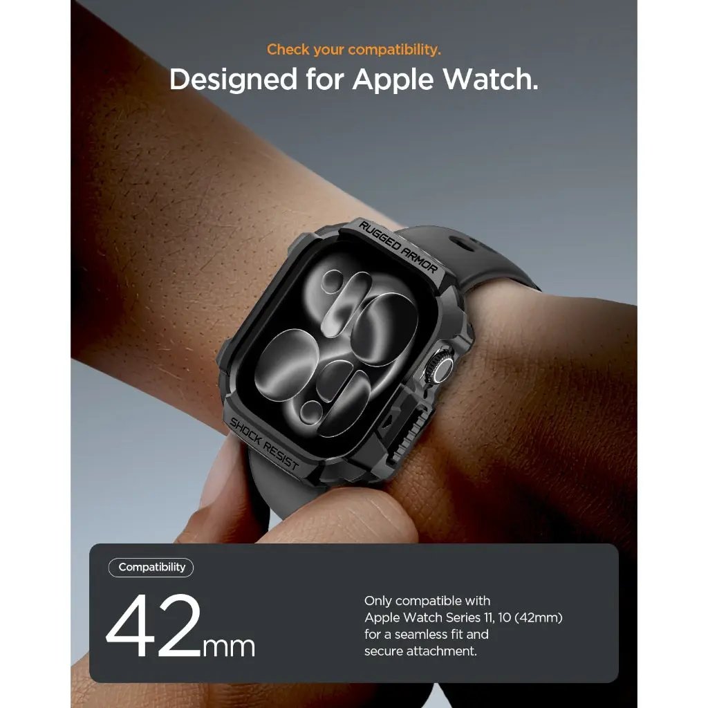 Apple Watch Case Series 11 / 10 (42mm) Rugged Armor 2 - Spigen Malaysia