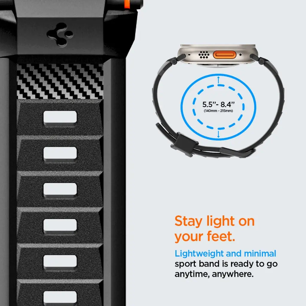Apple Watch Strap Series (49mm / 46mm / 45mm / 44mm / 42mm) Rugged Ultra Band - Spigen Malaysia