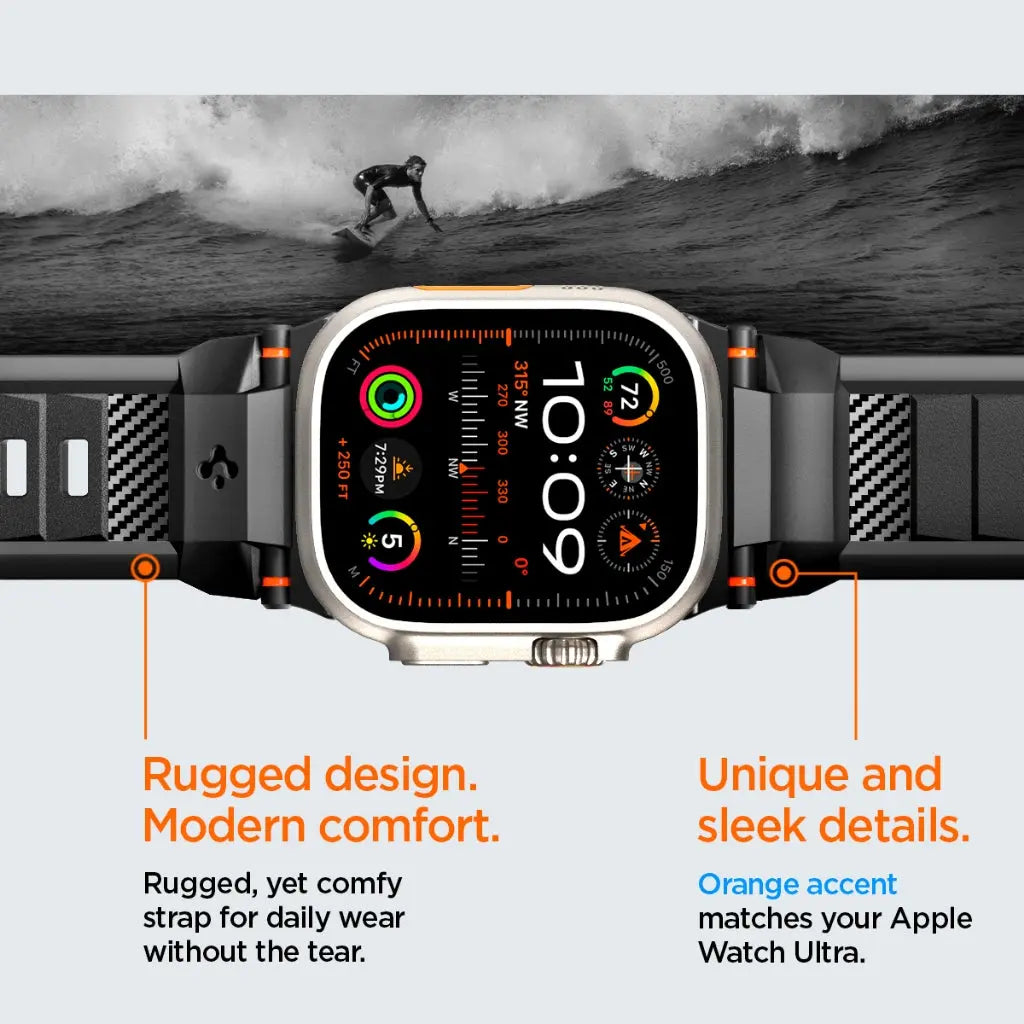 Apple Watch Strap Series (49mm / 46mm / 45mm / 44mm / 42mm) Rugged Ultra Band - Spigen Malaysia