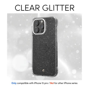 CYRILL iPhone 15 Pro Case Clear Glitter - Spigen Malaysia