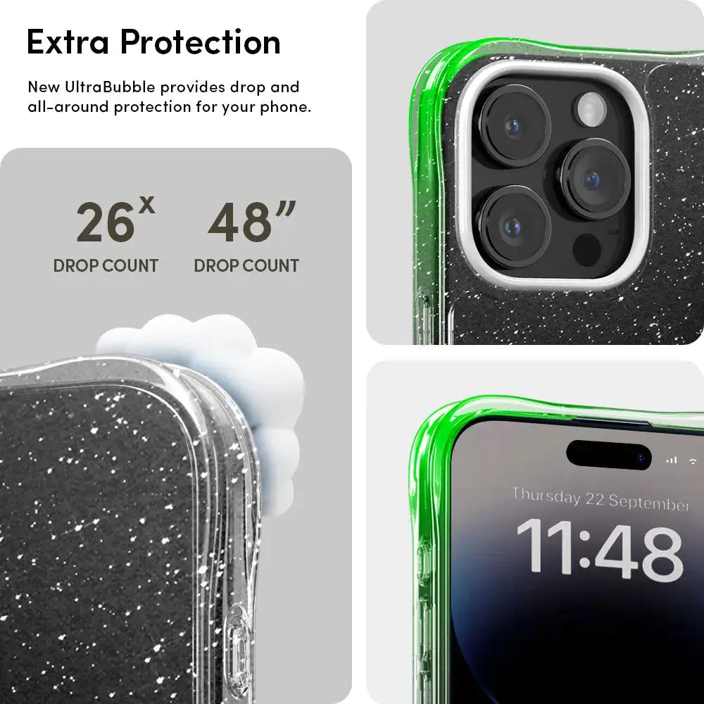 CYRILL iPhone 15 Pro Case Clear Glitter - Spigen Malaysia