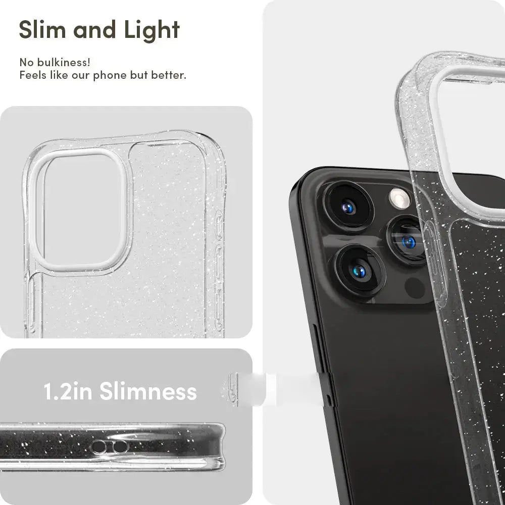 CYRILL iPhone 15 Pro Case Clear Glitter - Spigen Malaysia
