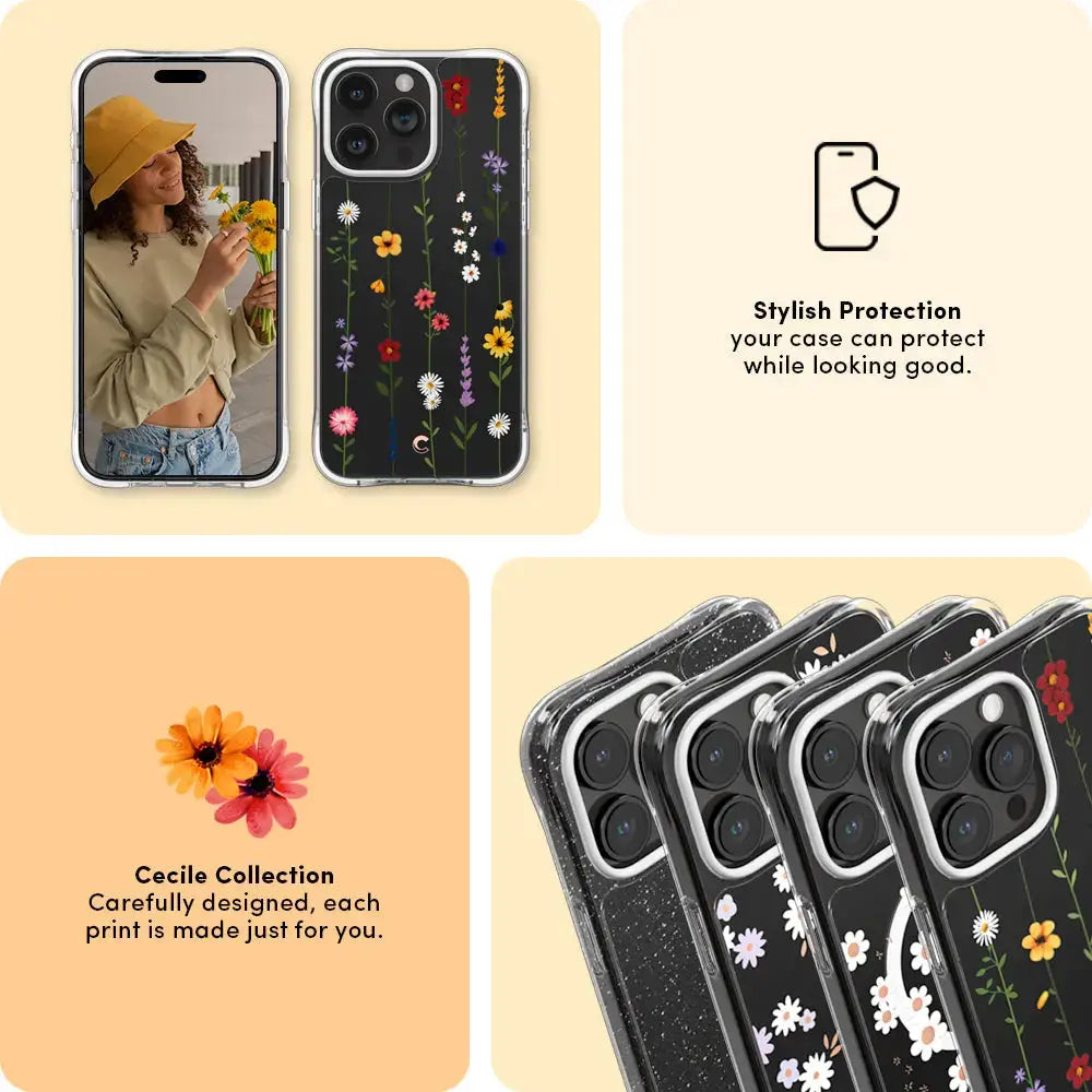 CYRILL iPhone 15 Pro Max Case Flower Garden - Spigen Malaysia