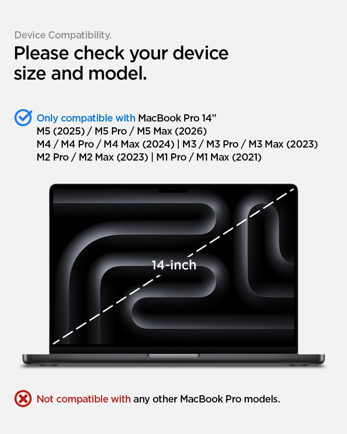 MacBook Pro 14-inch (2026/2025/2024/2023/2021) Screen Protector Full Cover - Spigen Malaysia