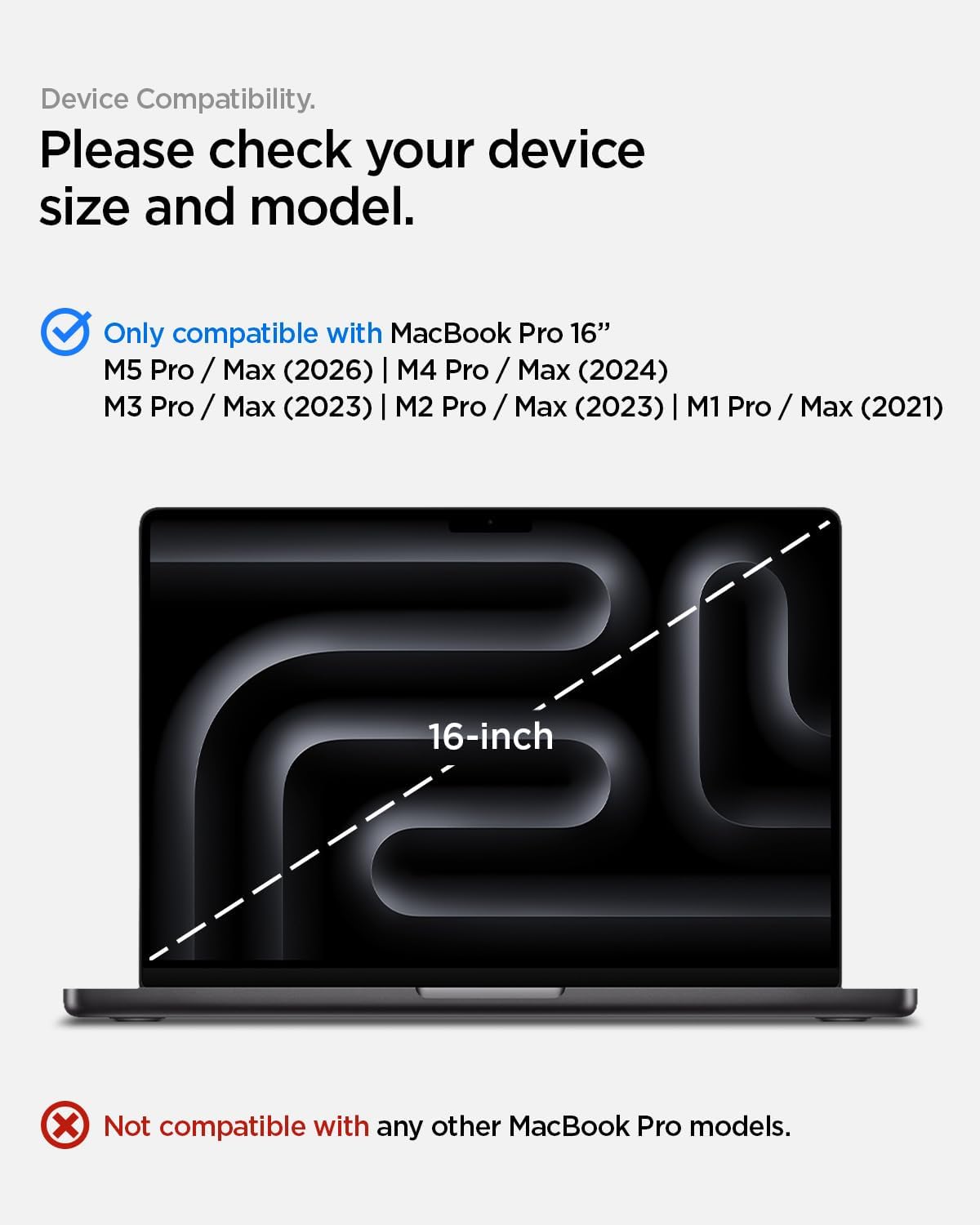 MacBook Pro 16-inch (2026 / 2024 / 2023 / 2021) Screen Protector Full Cover - Spigen Malaysia