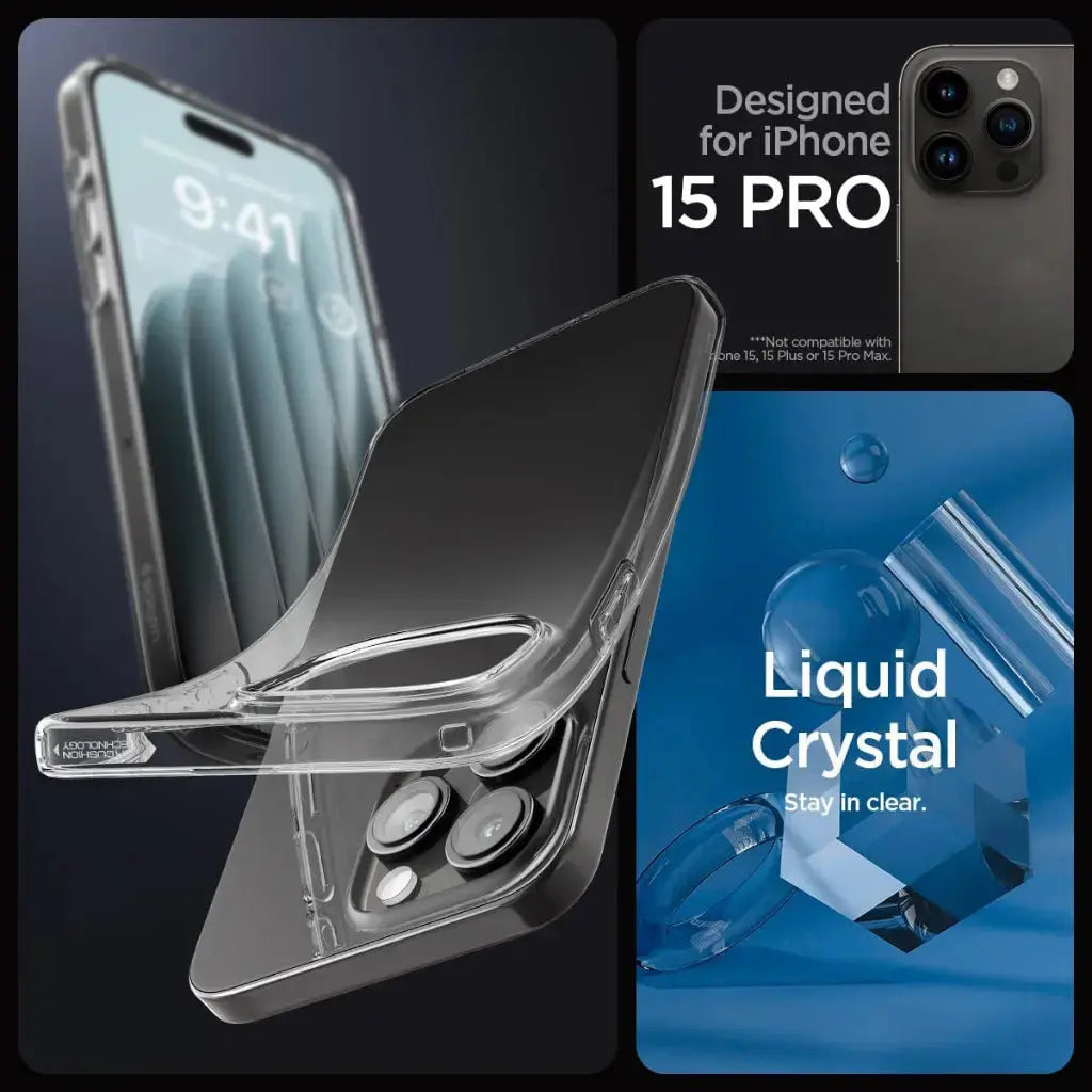 iPhone 15 Pro Case Liquid Crystal / Crystal Flex - Spigen Malaysia