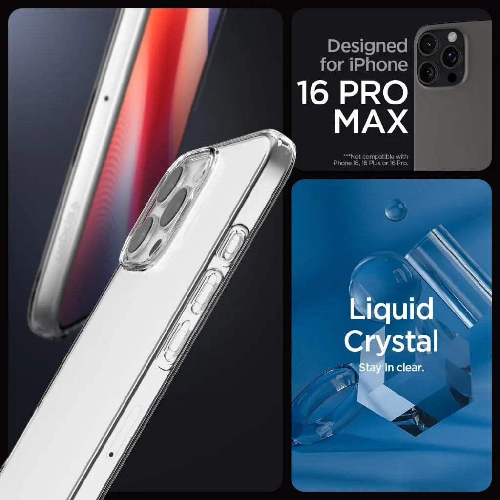 iPhone 16 Pro Max Case Liquid Crystal / Crystal Flex - Spigen Malaysia