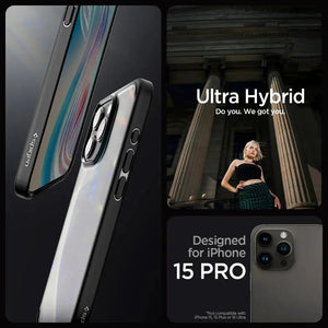 iPhone 15 Pro Case Ultra Hybrid / Crystal Hybrid - Spigen Malaysia