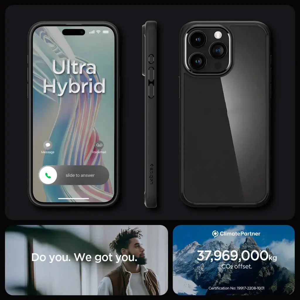 iPhone 15 Pro Case Ultra Hybrid / Crystal Hybrid - Spigen Malaysia