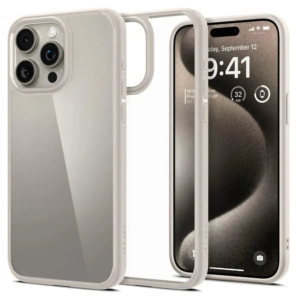 iPhone 15 Pro Max Case Ultra Hybrid / Crystal Hybrid - Spigen Malaysia