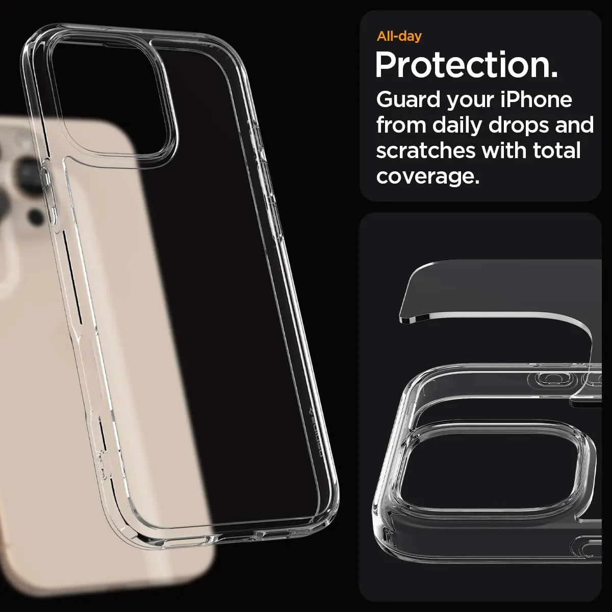 iPhone 16 Pro Max Case Ultra Hybrid / Crystal Hybrid - Spigen Malaysia