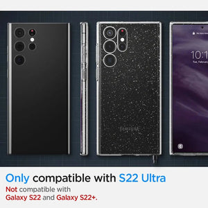 Galaxy S22 Ultra Case Liquid Crystal Glitter