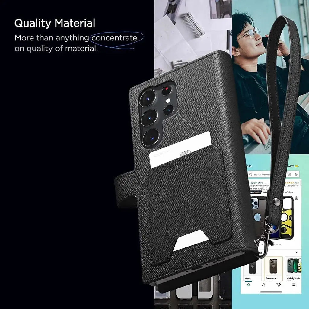 Galaxy S23 Ultra Case Wallet S Plus - Spigen Malaysia