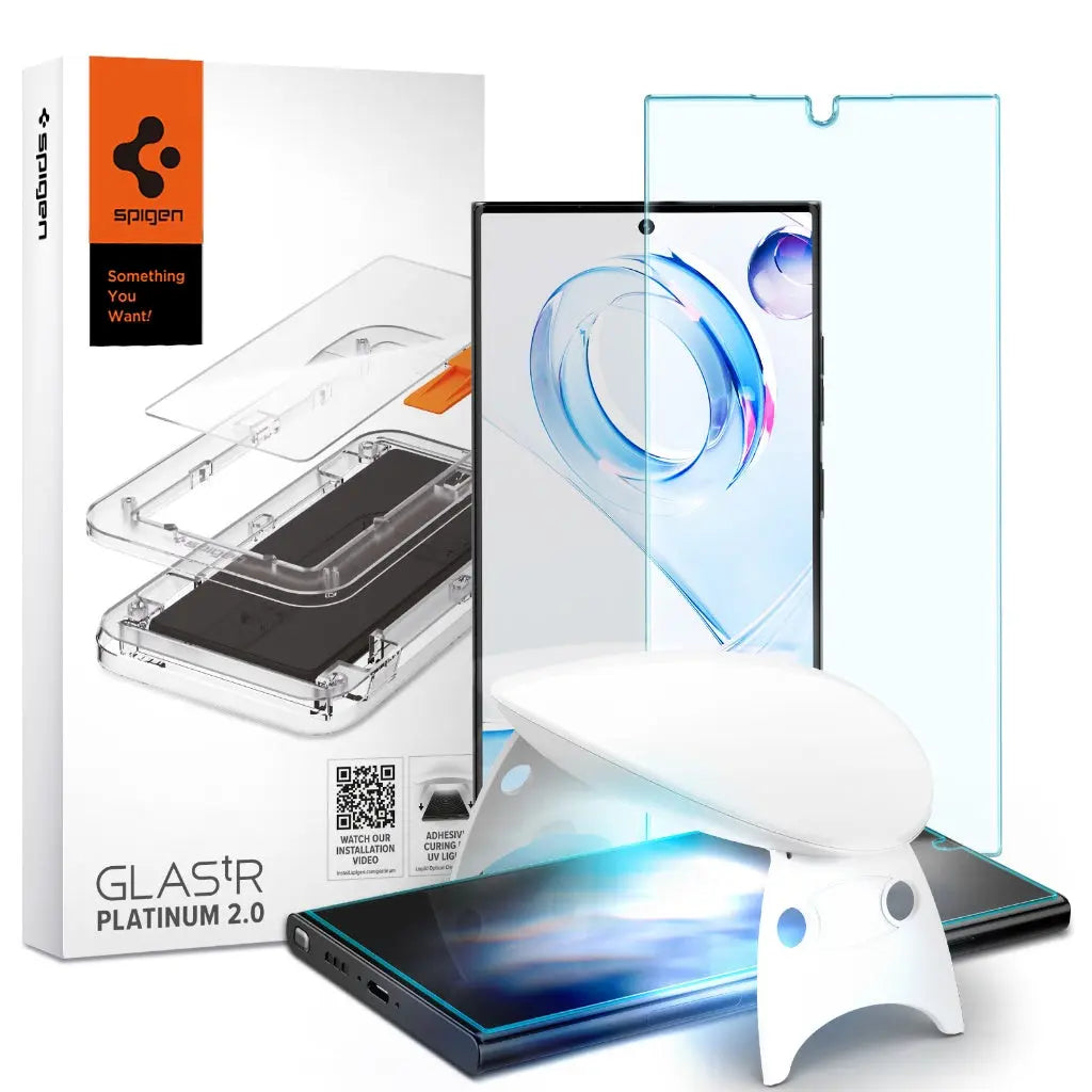 Galaxy S23 Ultra Screen Protector Glas.tR Platinum - Spigen Malaysia
