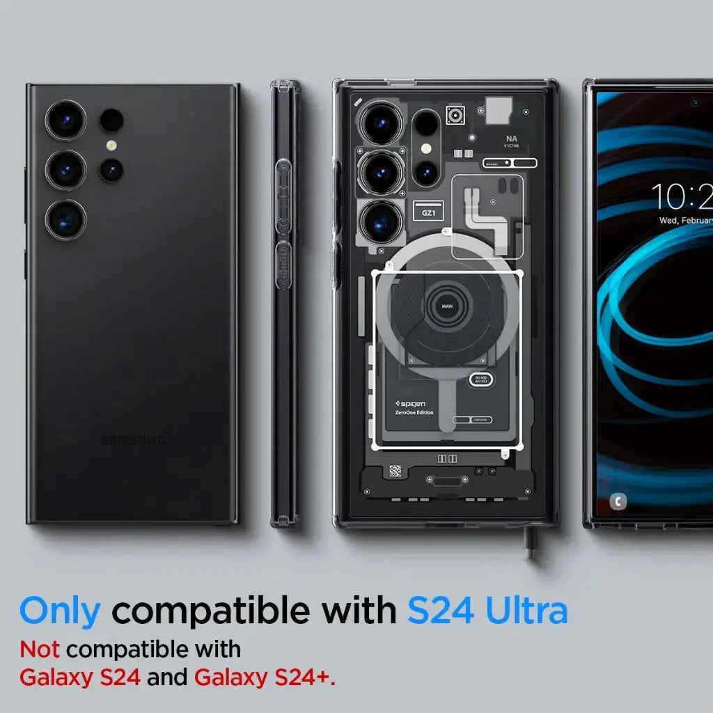 Galaxy S24 Ultra Case Zero One OneTap Metal Ring Magfit Magsafe Case - Spigen Malaysia