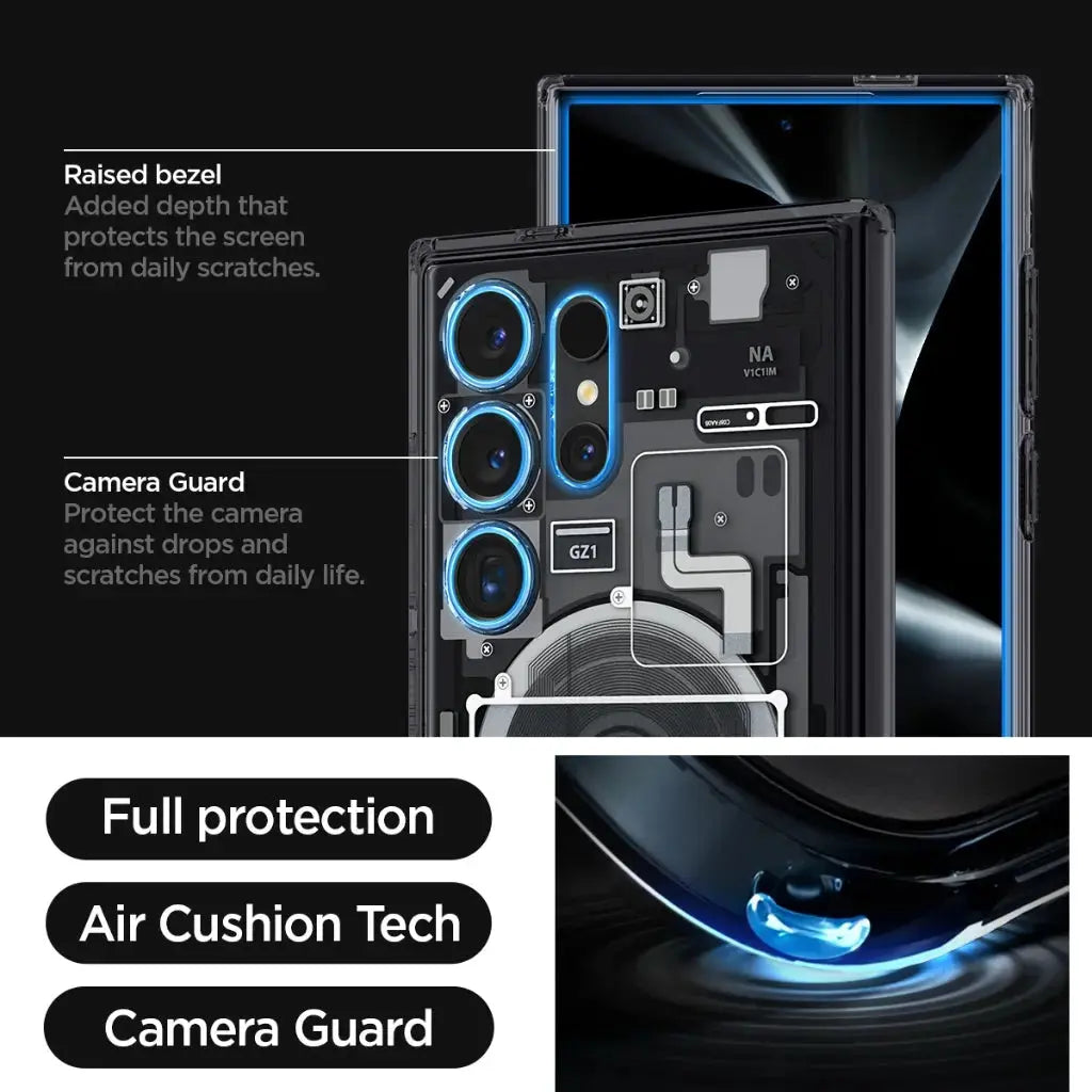 Galaxy S24 Ultra Case Zero One OneTap Metal Ring Magfit Magsafe Case - Spigen Malaysia