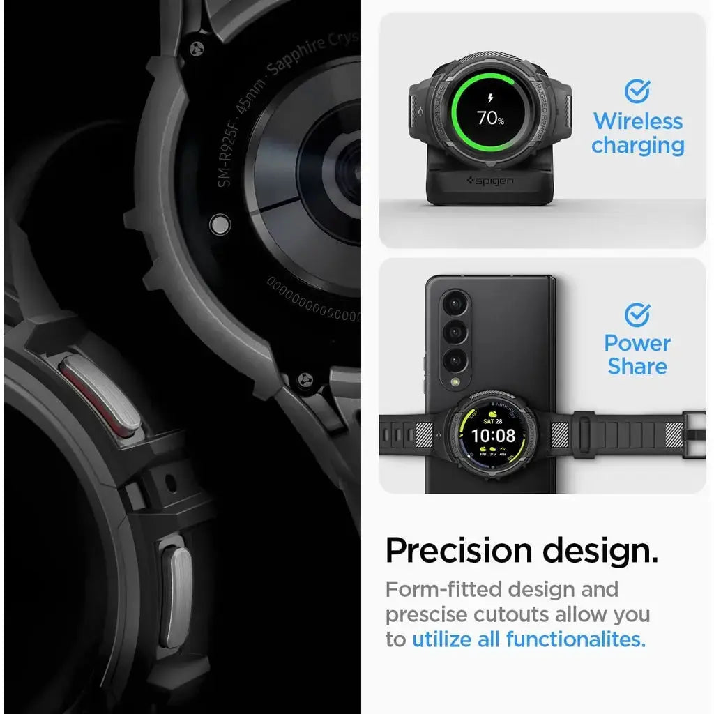 Galaxy Watch 5 Pro Case (45mm) Rugged Armor Pro - Spigen Malaysia