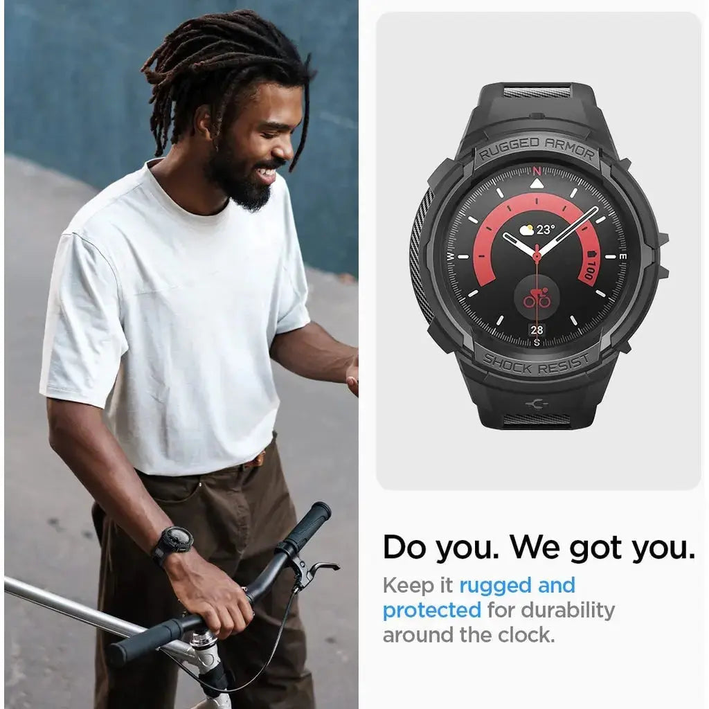 Galaxy Watch 5 Pro Case (45mm) Rugged Armor Pro - Spigen Malaysia