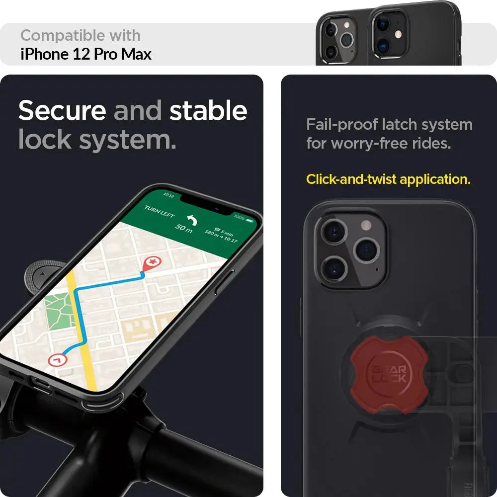 Gearlock iPhone 12 Pro Max Bike Mount Case - Spigen Malaysia