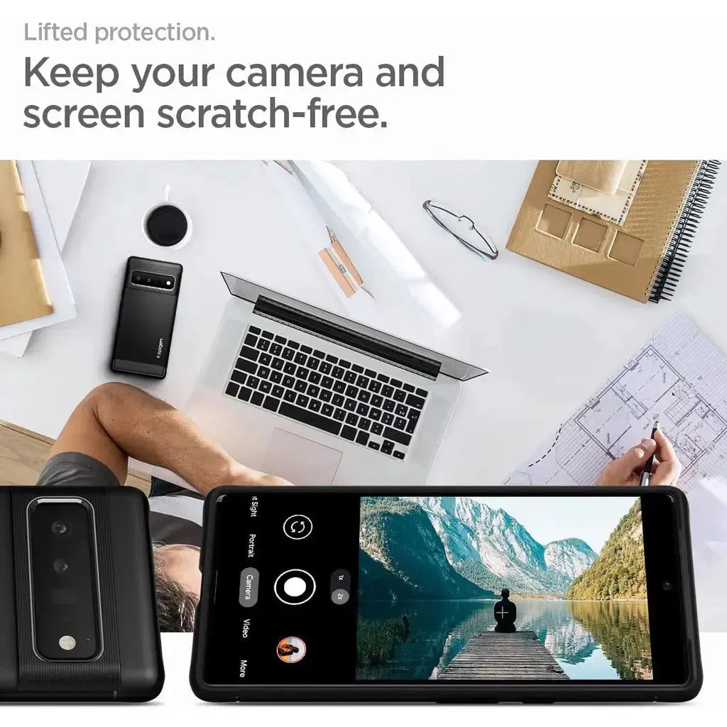 Google Pixel 6 Pro Case Rugged Armor - Spigen Malaysia