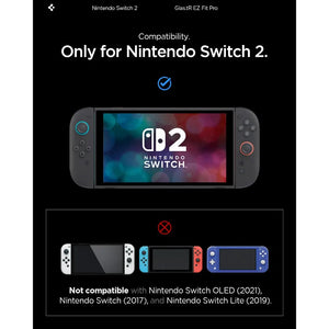 Nintendo Switch 2 Screen Protector Glas.tR EZ Fit Pro [2 Pack]
