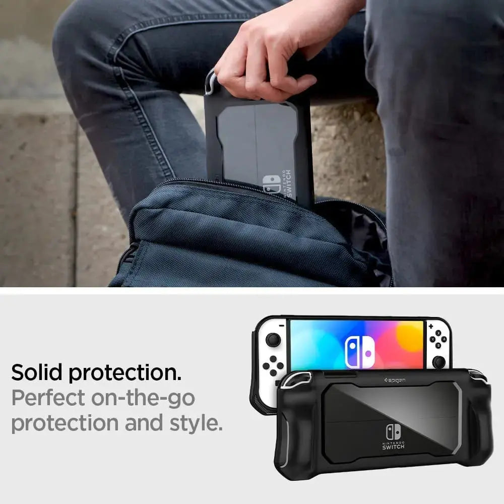 Nintendo Switch OLED Case Rugged Armor - Spigen Malaysia
