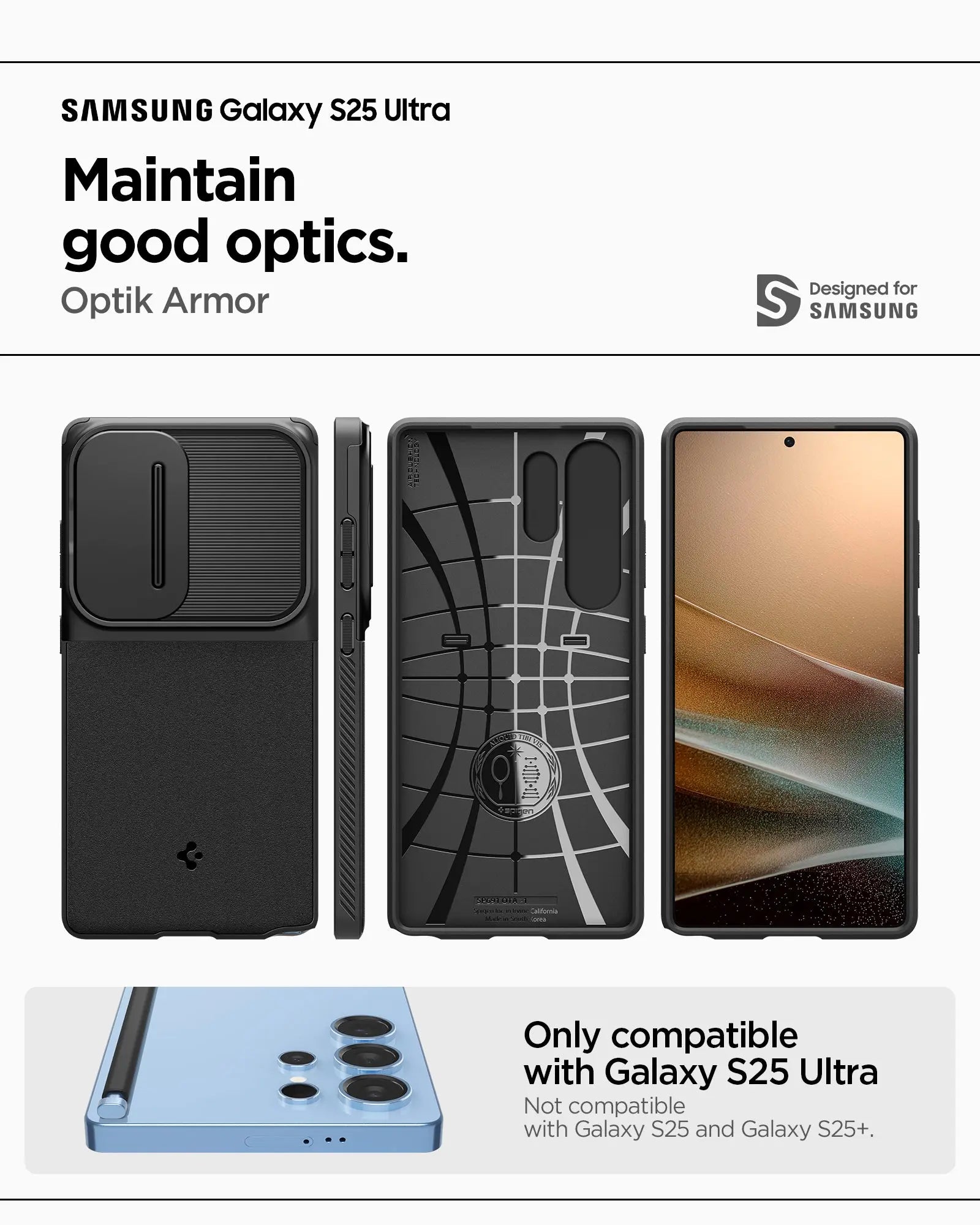 Samsung S25 Ultra Case Optik Armor - Spigen Malaysia