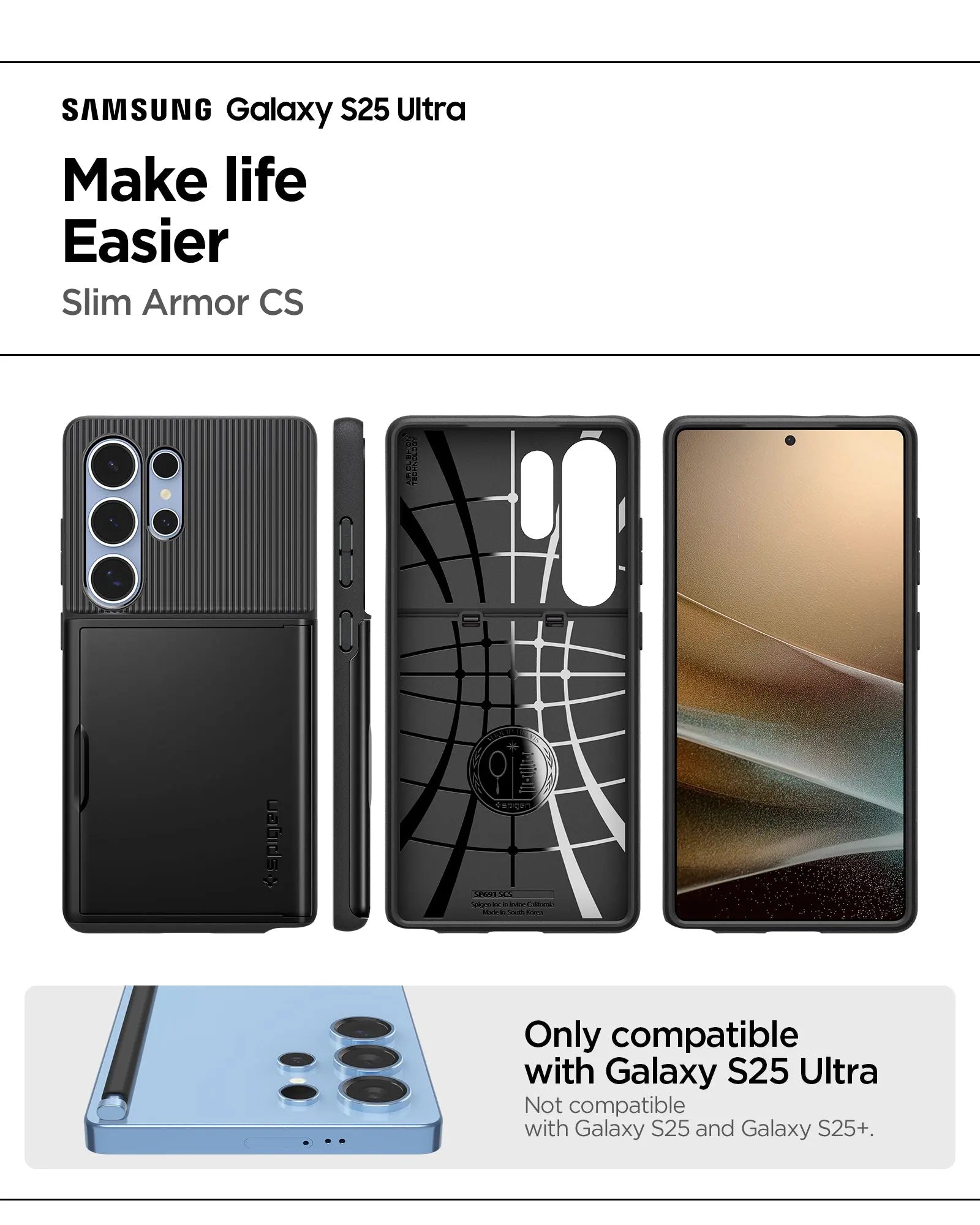 Samsung S25 Ultra Case Slim Armor CS - Spigen Malaysia