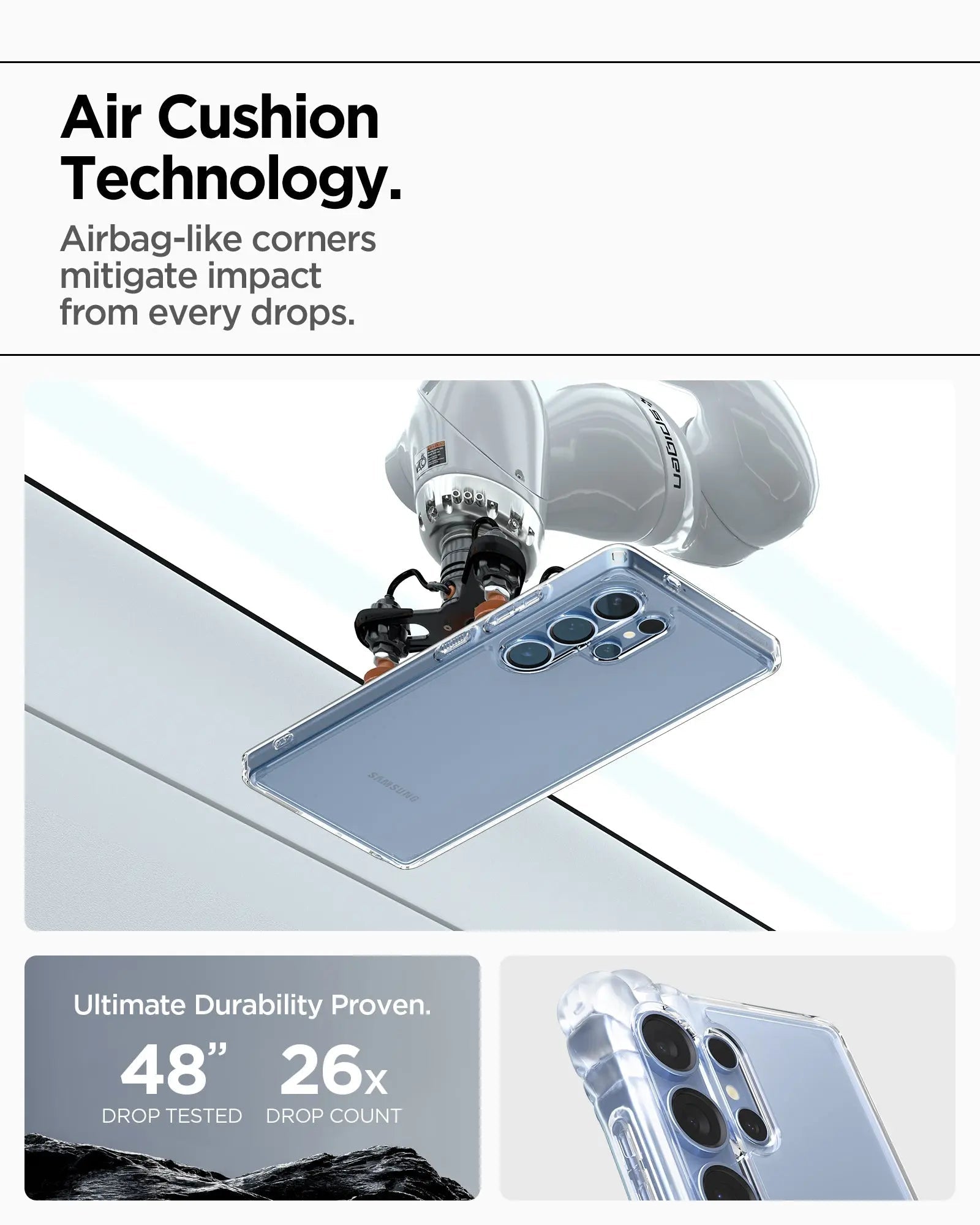 Samsung S25 Ultra Case Ultra Hybrid / Crystal Hybrid - Spigen Malaysia