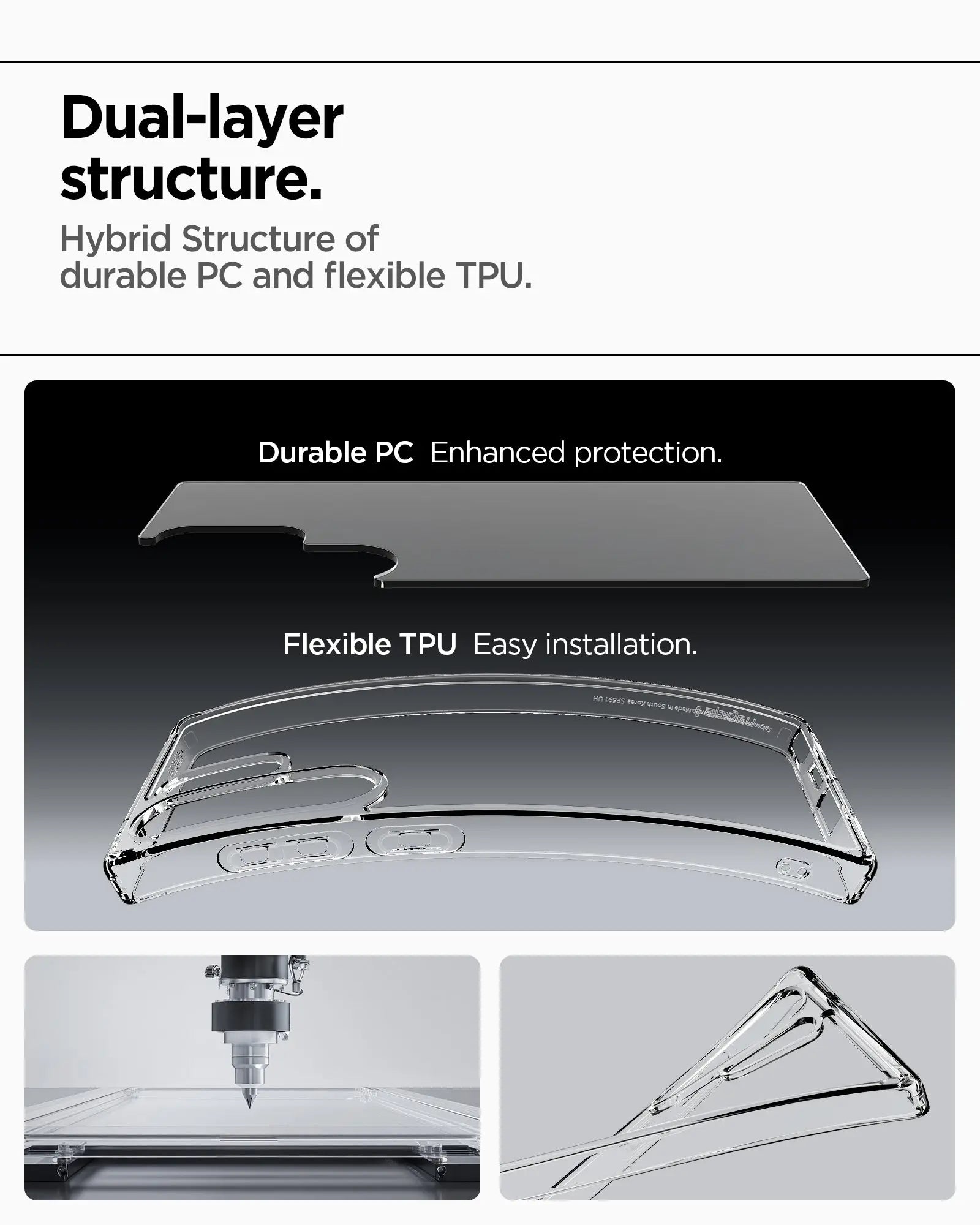 Samsung S25 Ultra Case Ultra Hybrid / Crystal Hybrid - Spigen Malaysia