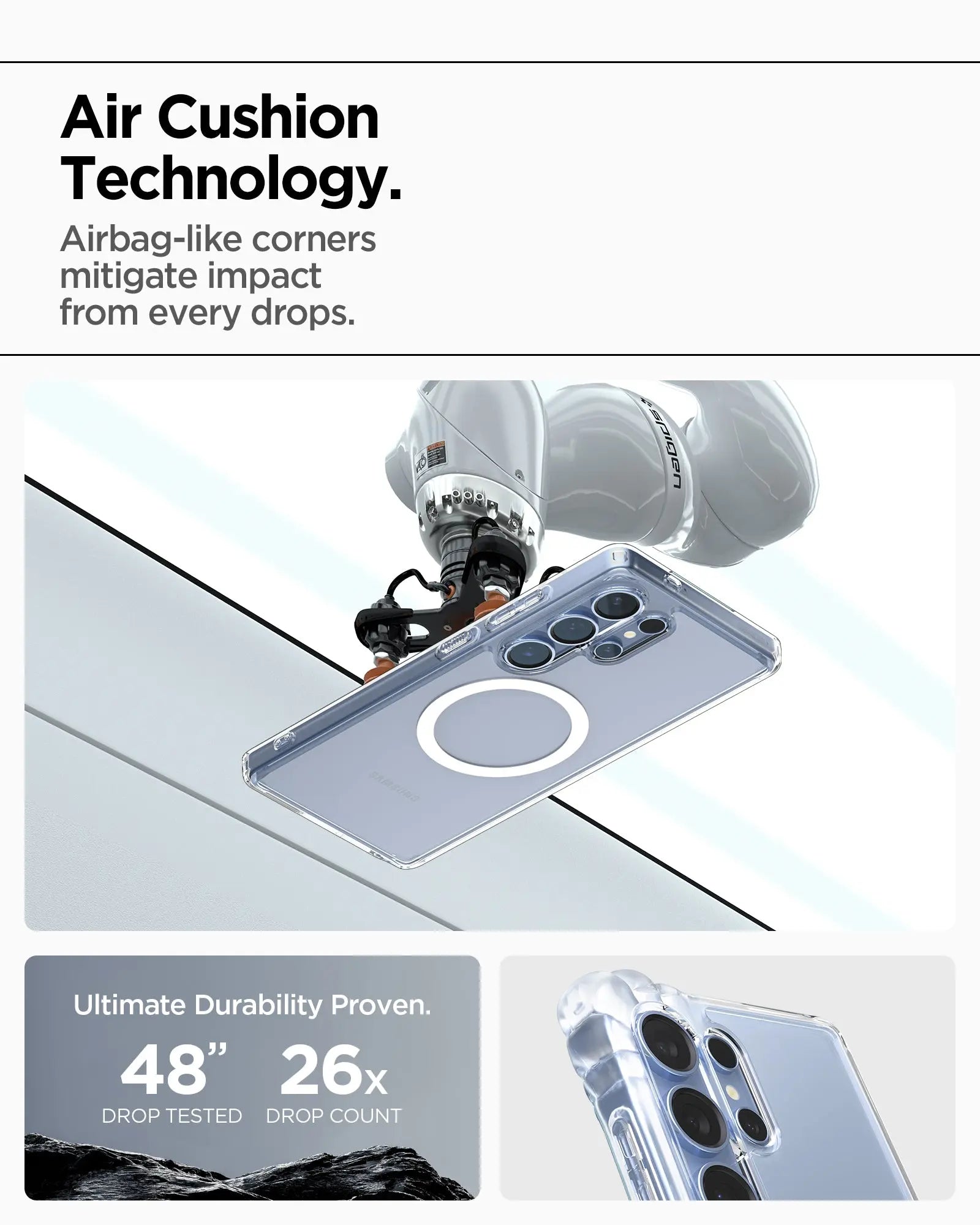 Samsung S25 Ultra Case Ultra Hybrid MagFit / Crystal Hybrid MagFit - Spigen Malaysia