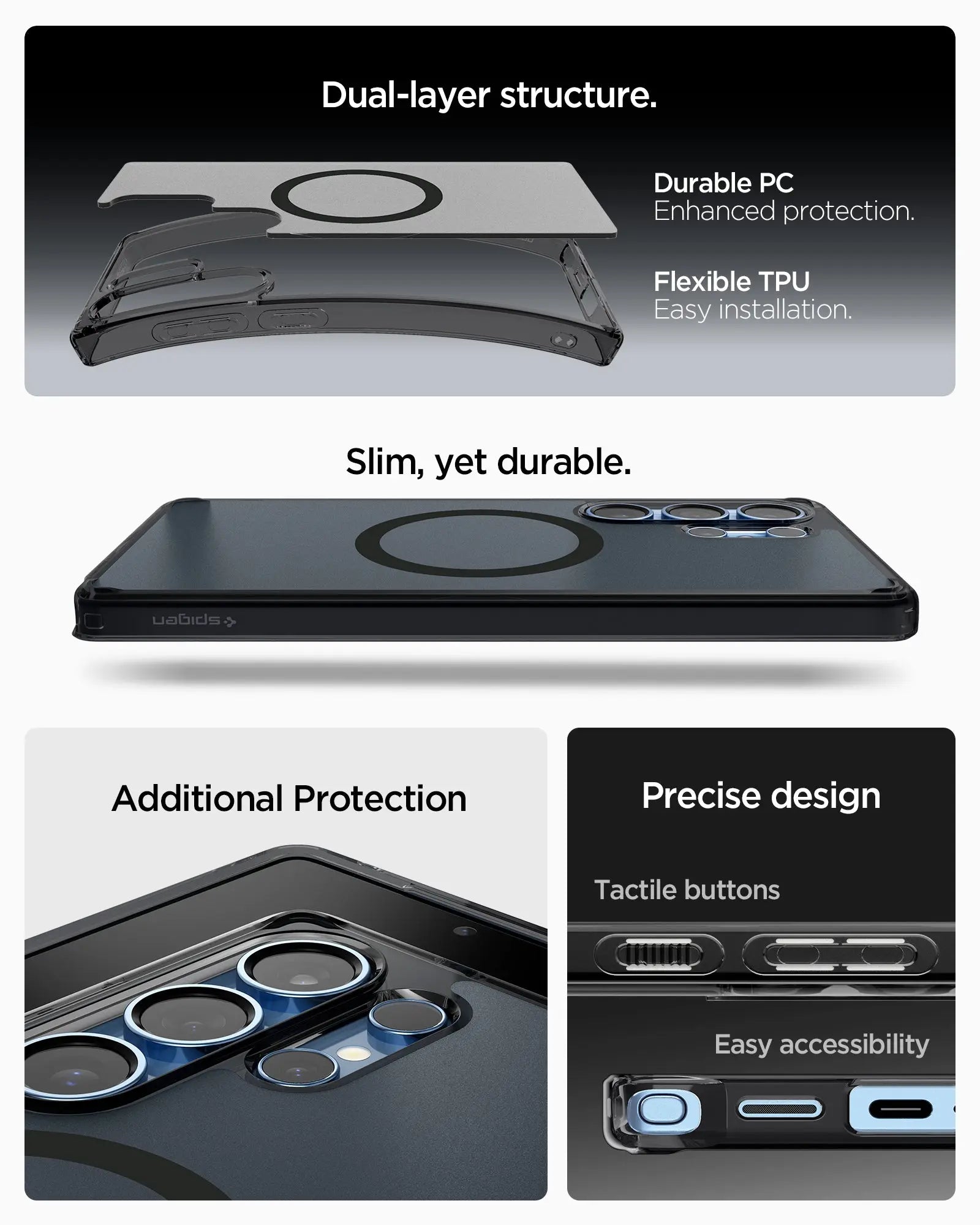 Samsung S25 Ultra Case Ultra Hybrid MagFit Frost - Spigen Malaysia