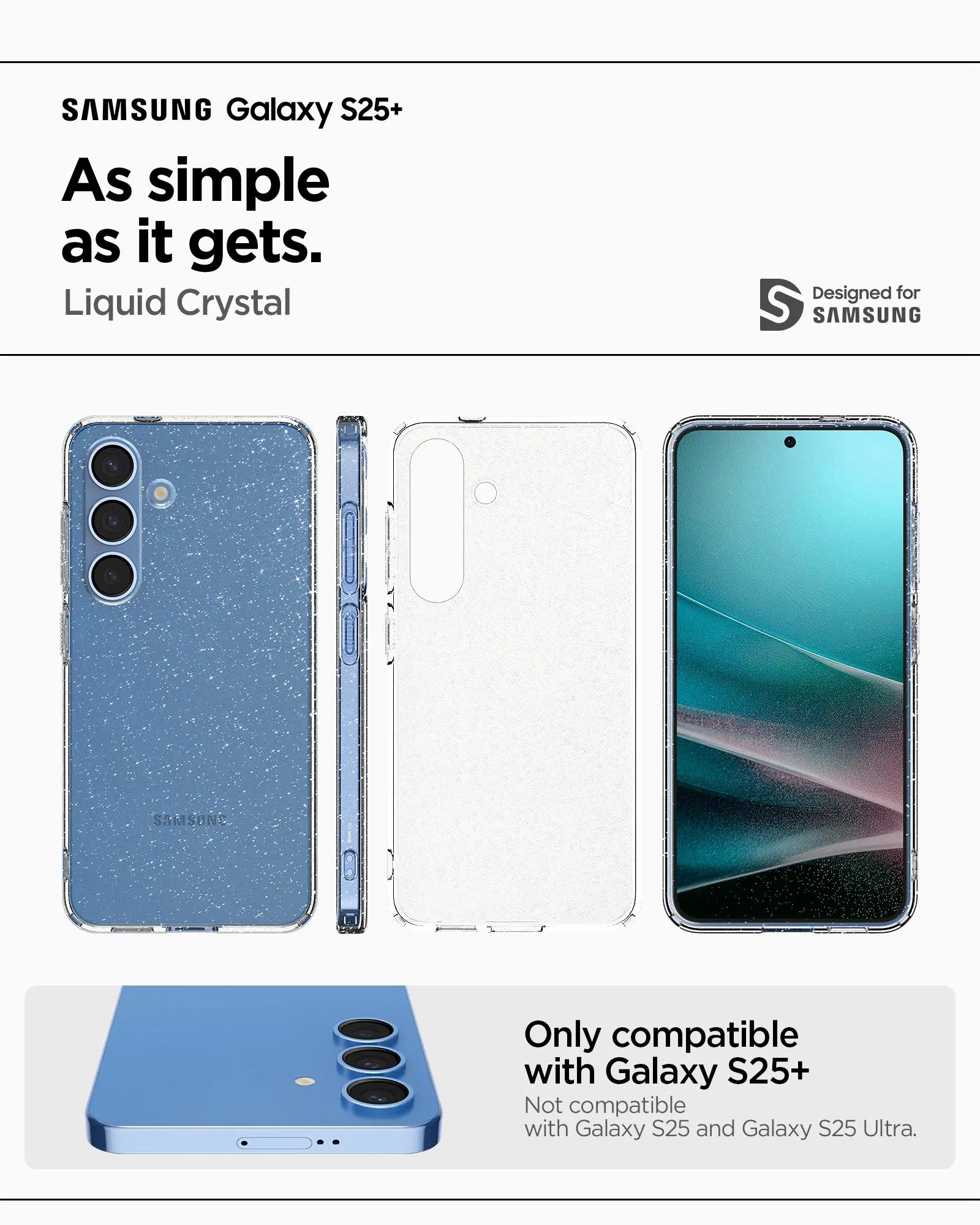 Samsung S25+ Case Liquid Crystal Glitter - Spigen Malaysia