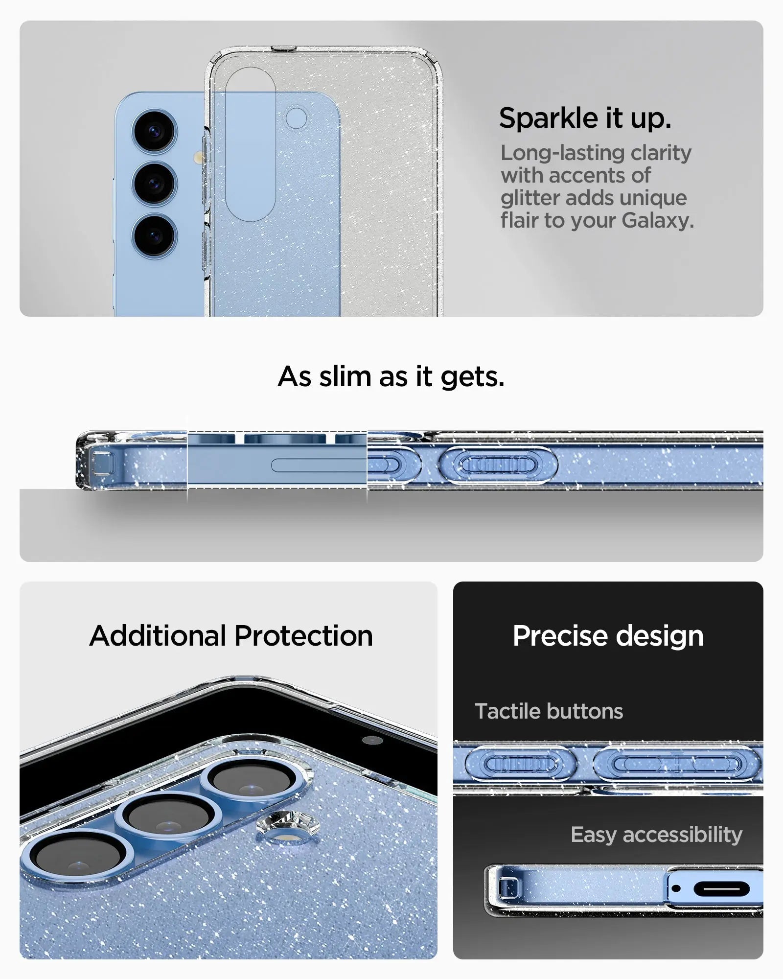 Samsung S25+ Case Liquid Crystal Glitter - Spigen Malaysia