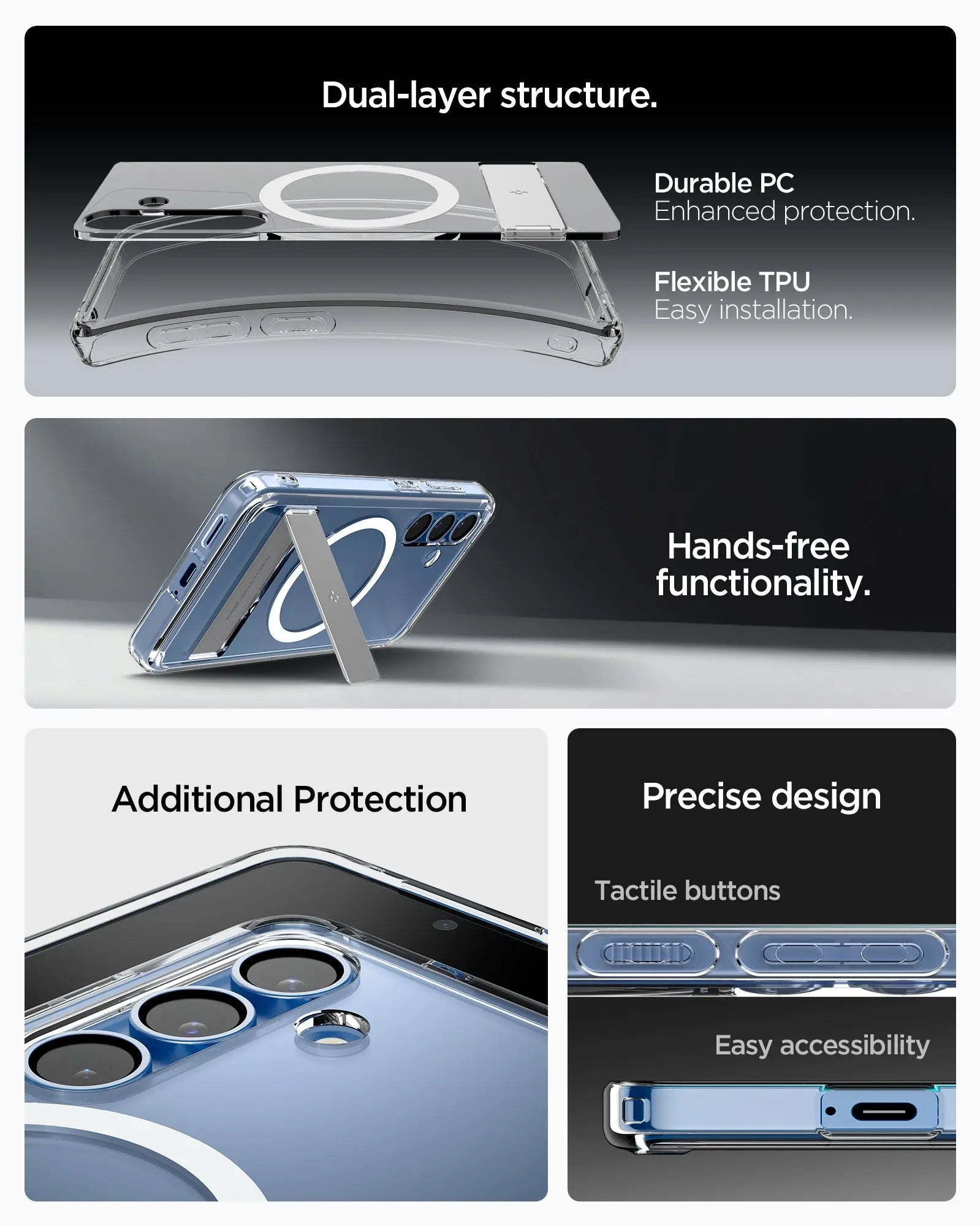 Samsung S25+ Case Ultra Hybrid S MagFit - Spigen Malaysia