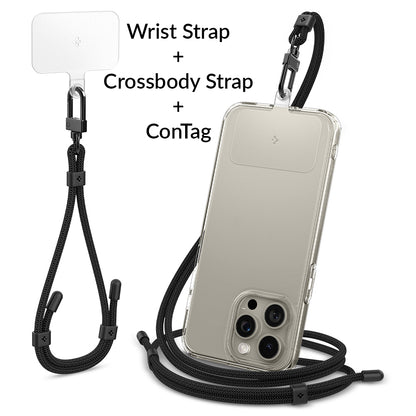 Universal Phone Lanyard Set (CrossBody Strap + Wrist Strap With ConTag)