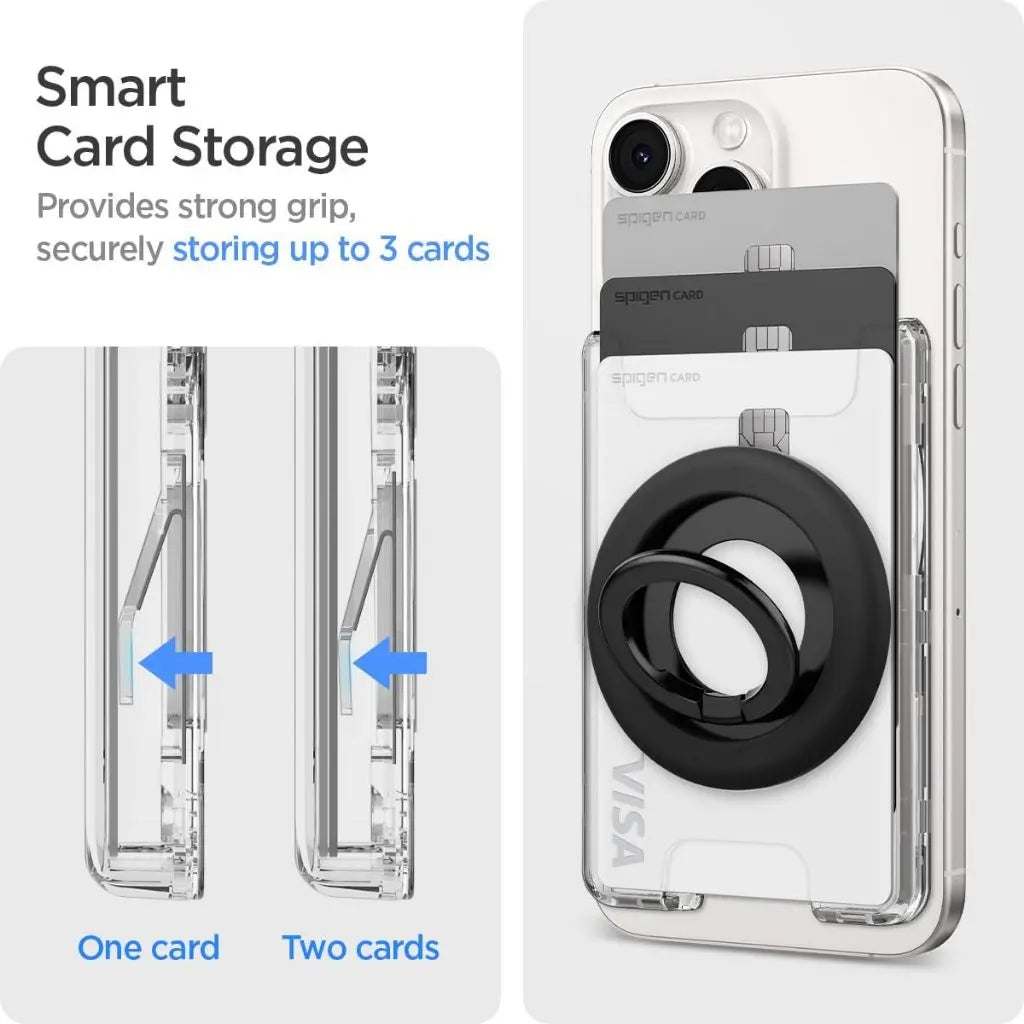 3 Cards Magnetic Wallet Ultra Hybrid MagFit+ Dual Side - Spigen Malaysia