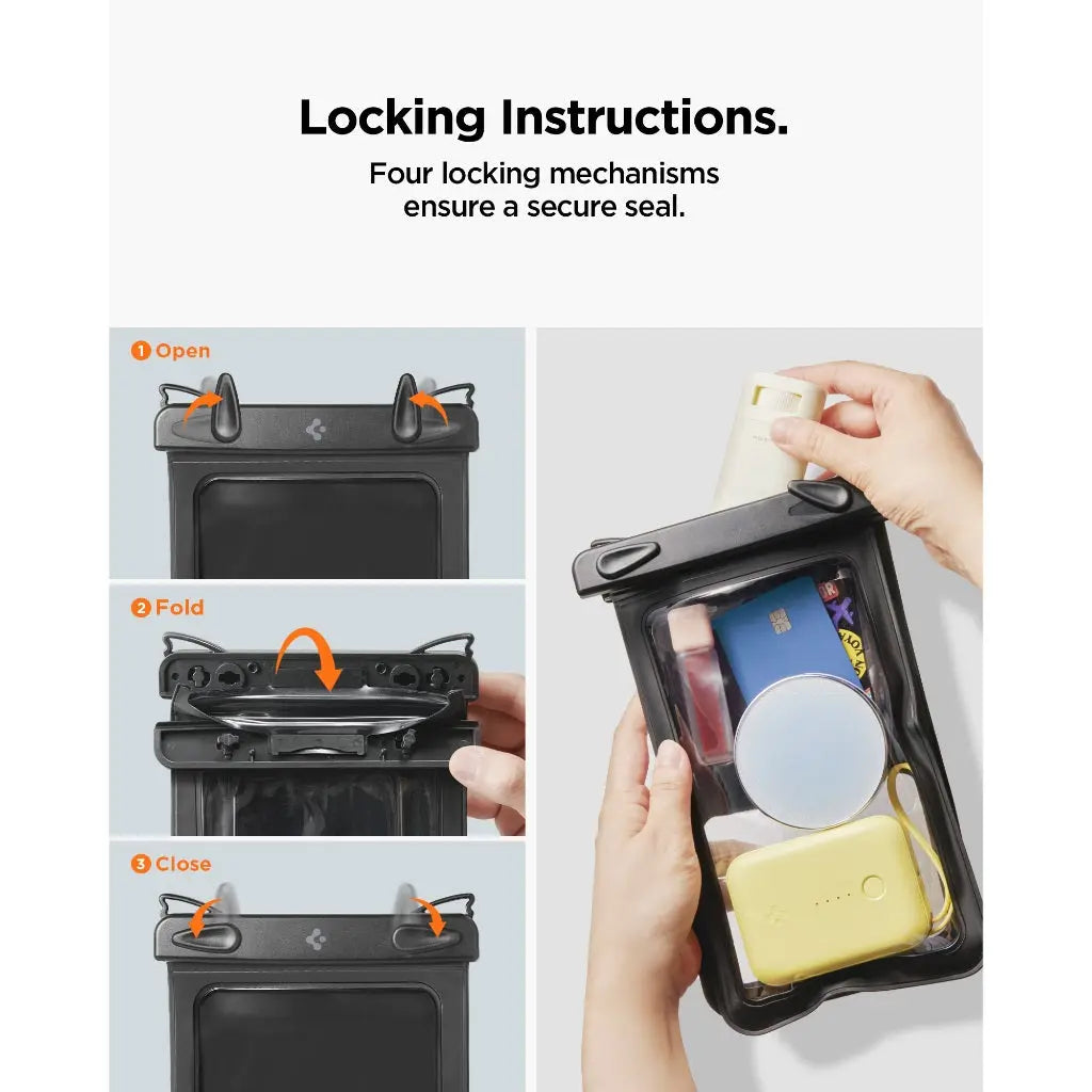 A603 Dual Pocket Waterproof Phone Case