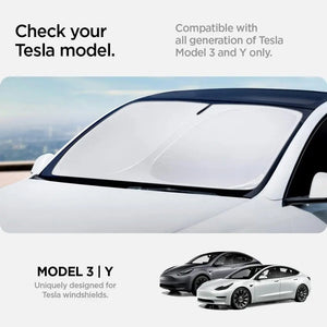 All Tesla Model Y & 3 Front Windshield Sunshade TO260 - Spigen Malaysia