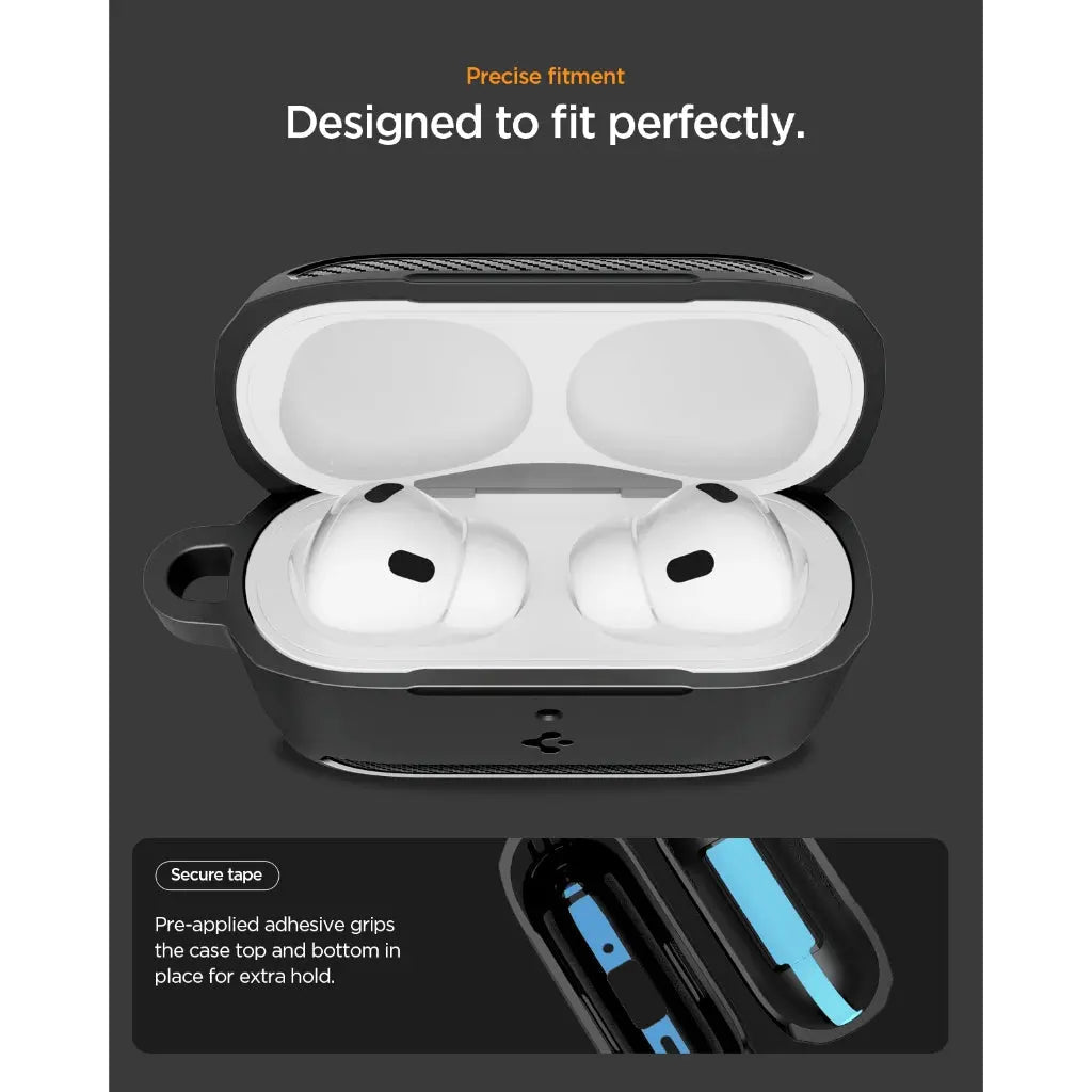 Apple AirPods Pro 3 Case (2025) Rugged Armor - Spigen Malaysia
