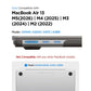 Macbook Air 13 inch case (2026 / 2025 / 2024 / 2022) Airskin Frost