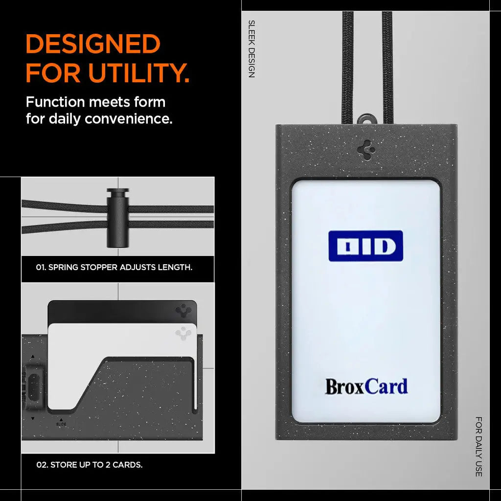 ID Badge Holder MagSlide Card Wallet with Lanyard - Spigen Malaysia