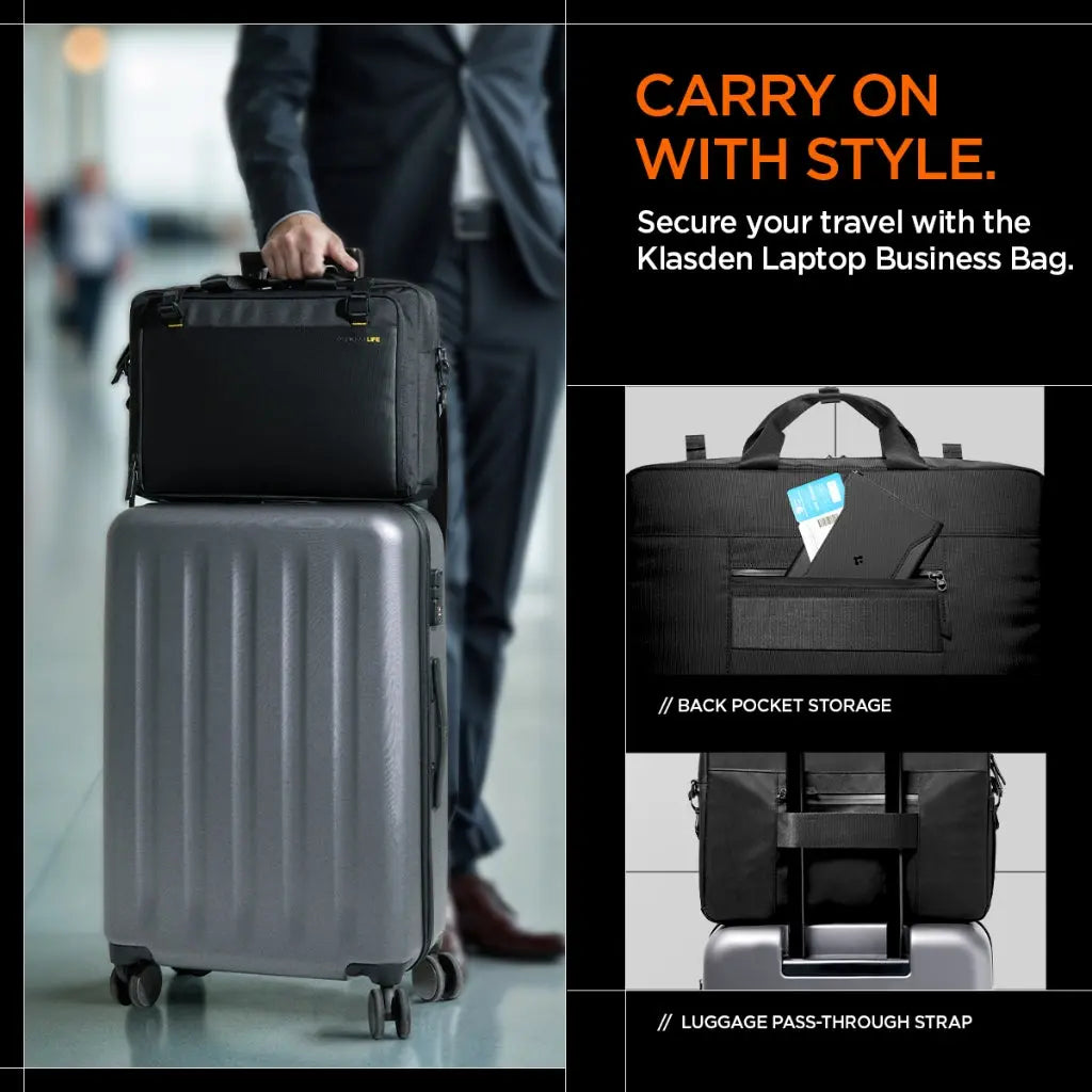 Klasden KD300 Laptop Business Shoulder Bag - Spigen Malaysia