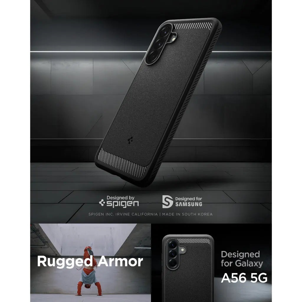 Samsung A56 5G Case Rugged Armor - Spigen Malaysia