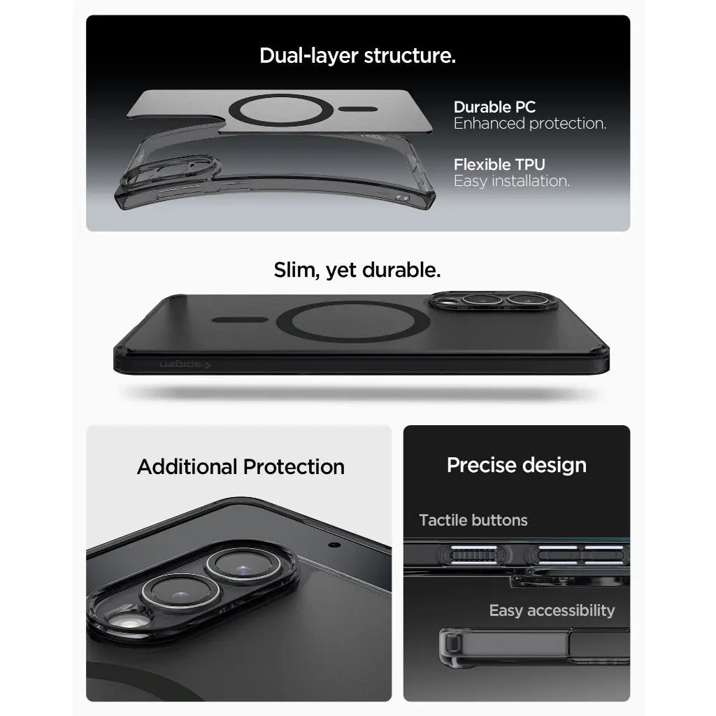 Samsung S25 Edge Case Ultra Hybrid MagFit Frost - Spigen Malaysia