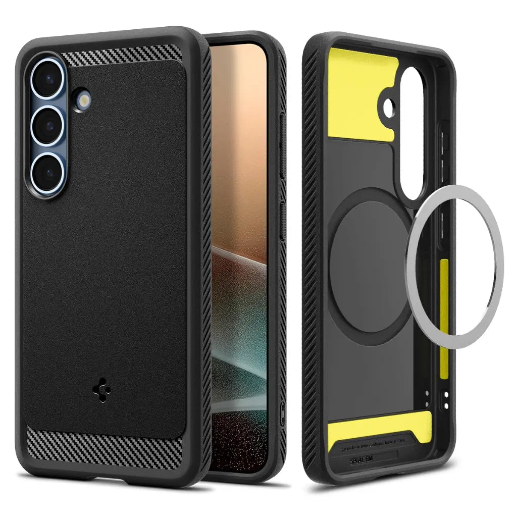 Samsung S25+ Case Rugged Armor MagFit - Spigen Malaysia