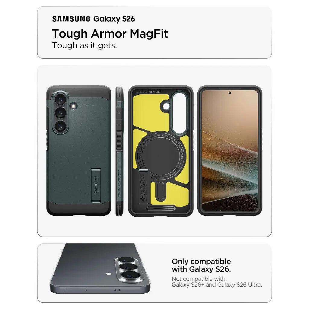 Samsung S26 Case 6.3" Tough Armor Magfit - Spigen Malaysia