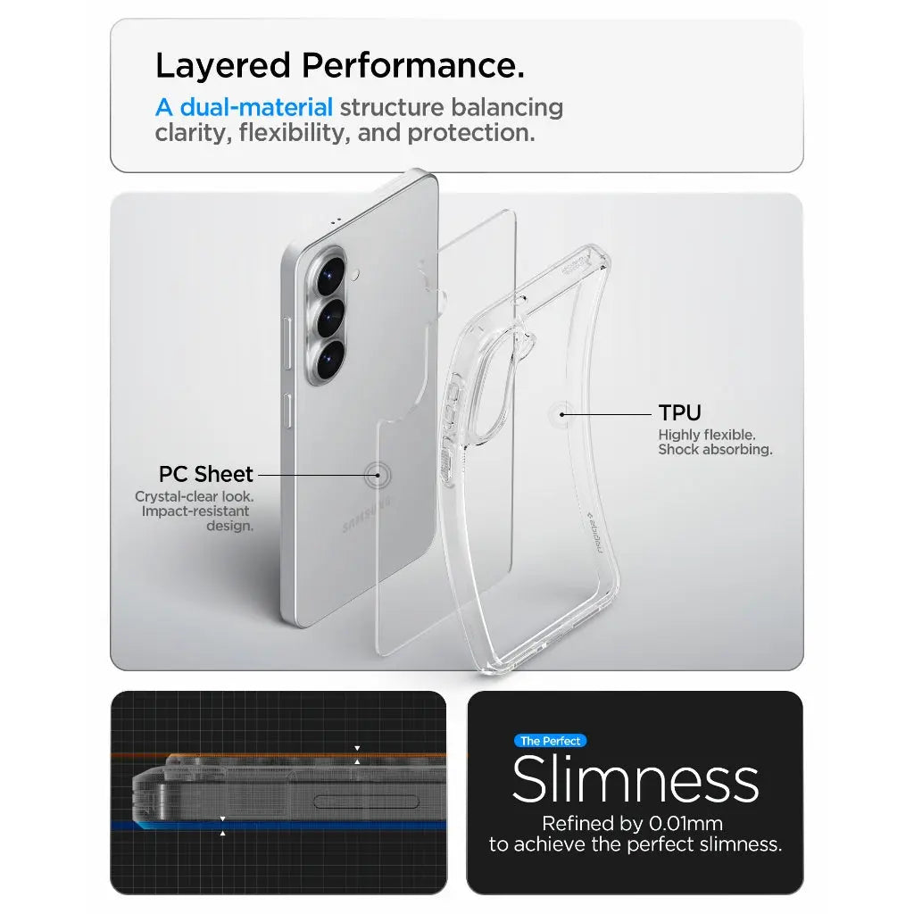 Samsung S26 Case 6.3" Ultra Hybrid Clear - Spigen Malaysia