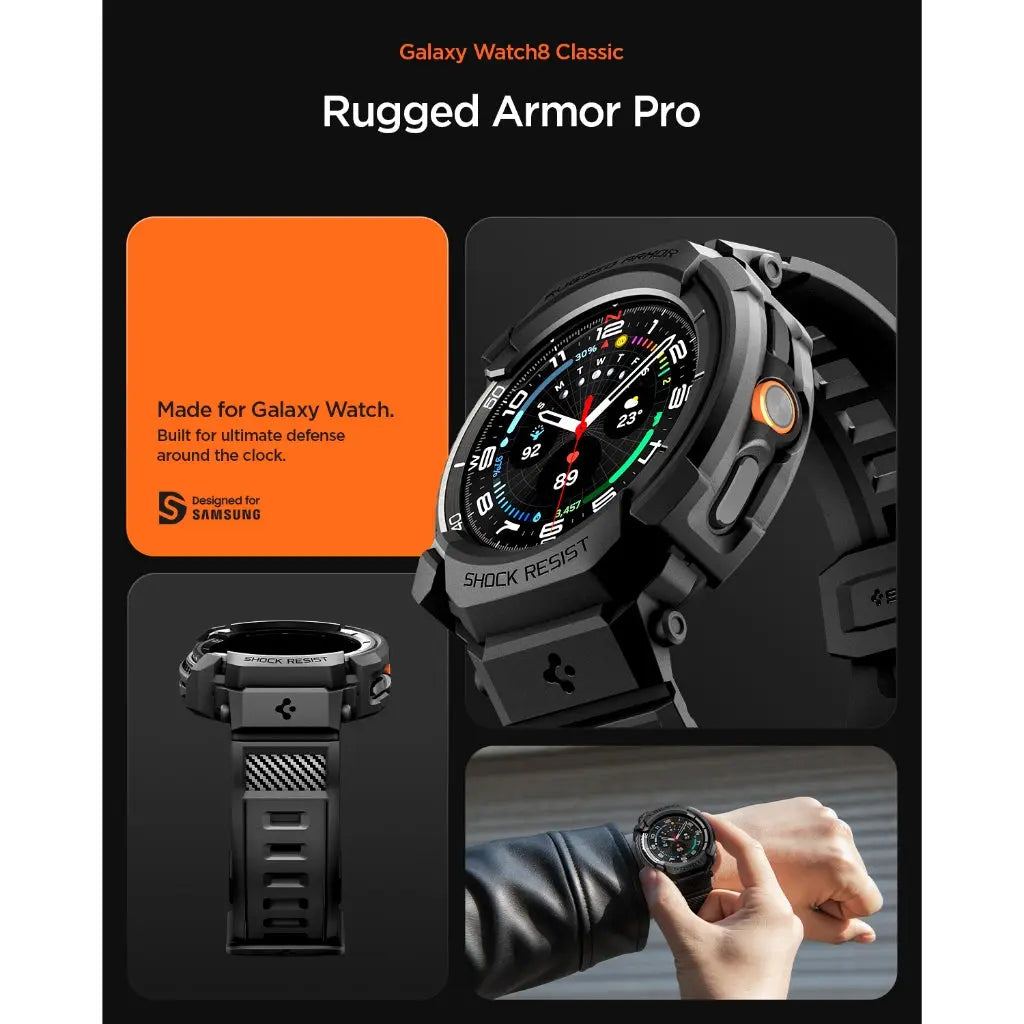Samsung Watch 8 Classic (46mm) Case Rugged Armor Pro - Spigen Malaysia
